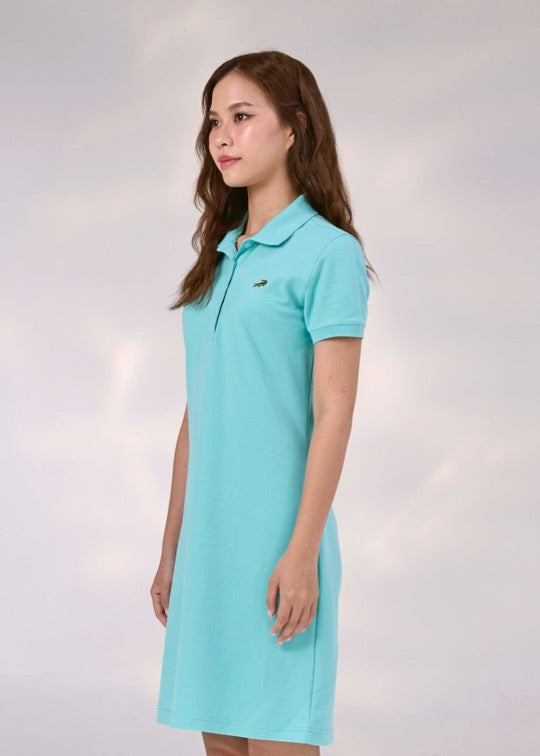 BLUE POOL GREEN ATHLETIC LENGTH DRESS BLUE POOL GREEN ATHLETIC LENGTH DRESS