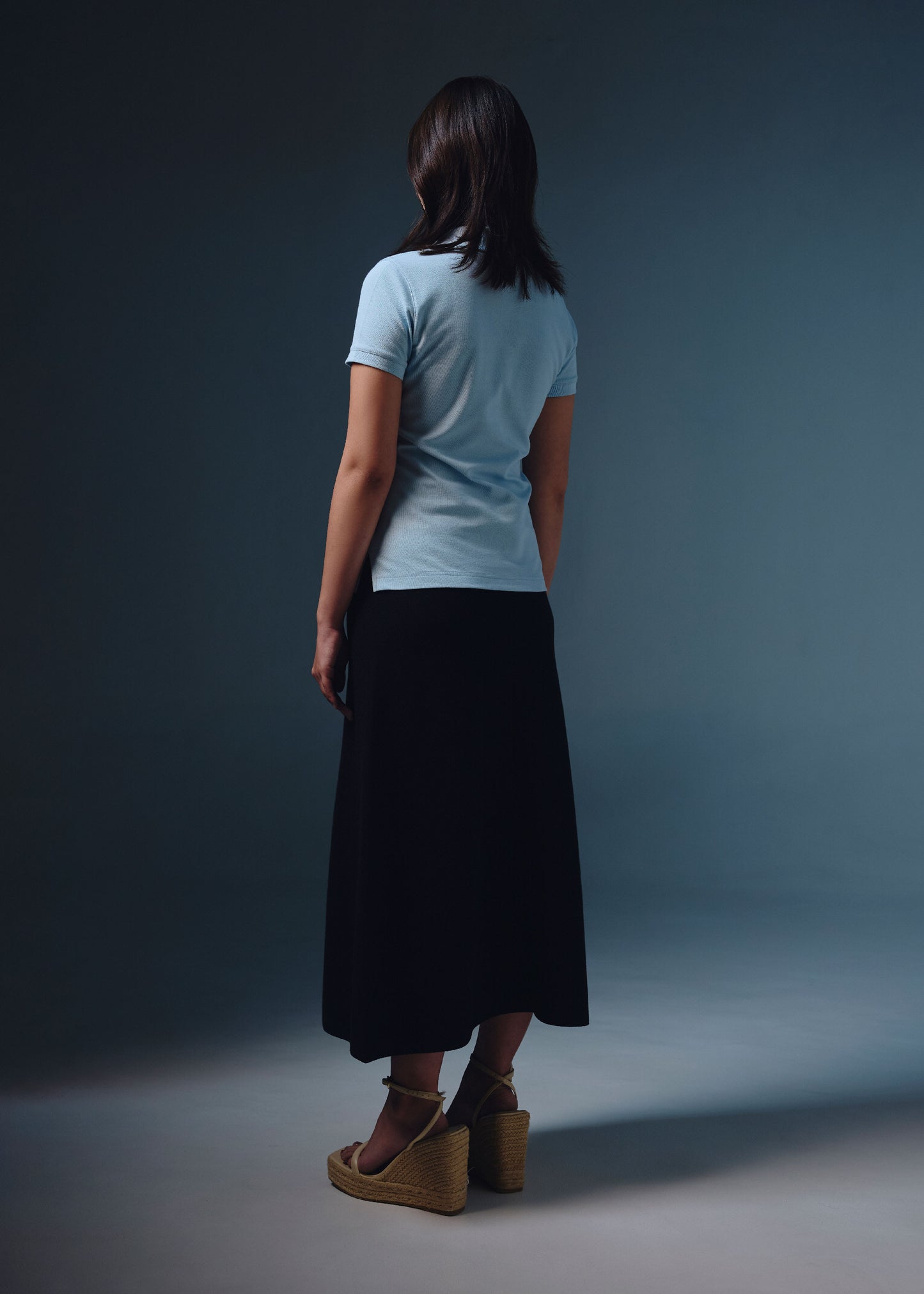 STARLIGHT BLUE WOMEN TAPERED FIT POLO SHIRT