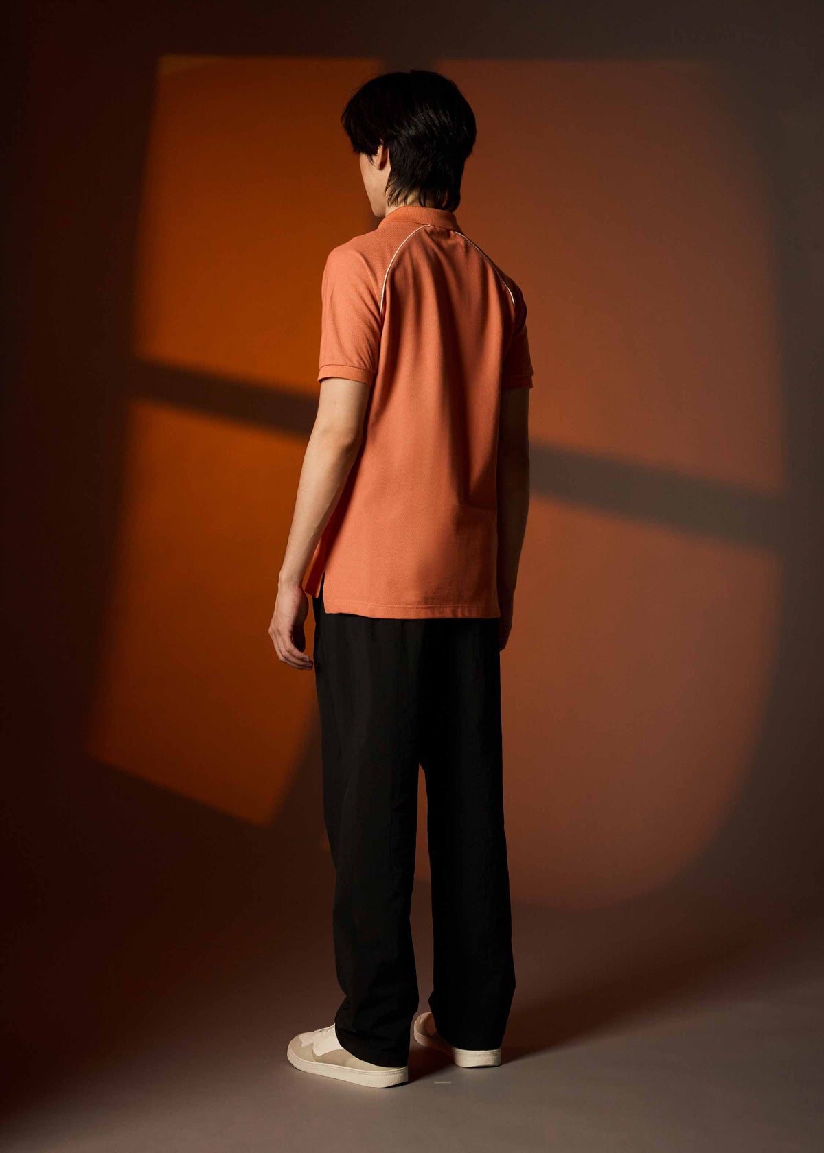 BRANDIED MELON CUSTOM FIT POLO SHIRT
