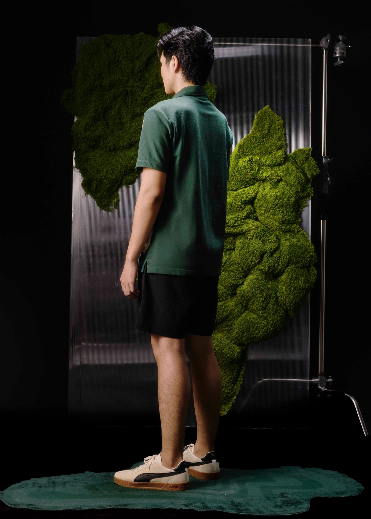 MAGICAL FOREST CUSTOM FIT CUBAN COLLAR SHIRT WITH FABRIC PRINT