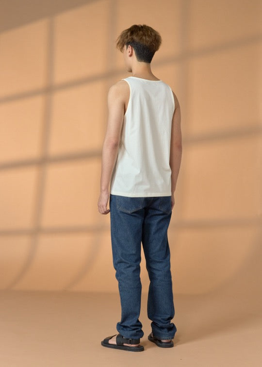 เสื้อกล้ามสีอันบลีซคอตต้อมทรงคัสตอมฟิต