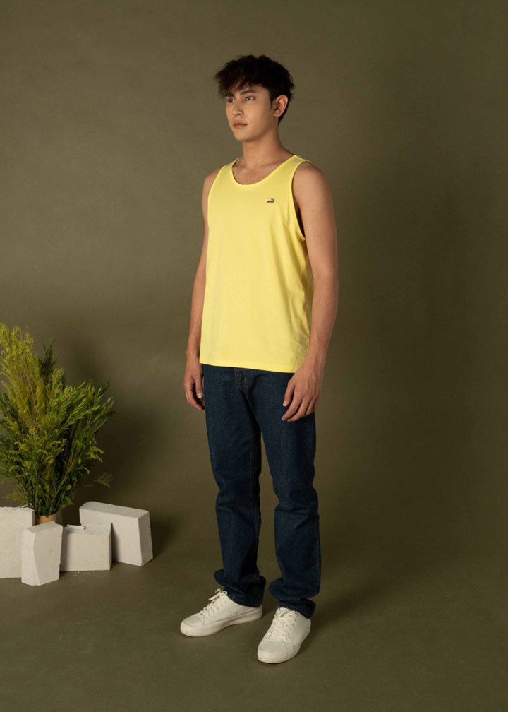 LEMON DROP YELLOW CUSTOM FIT TANK SINGLET