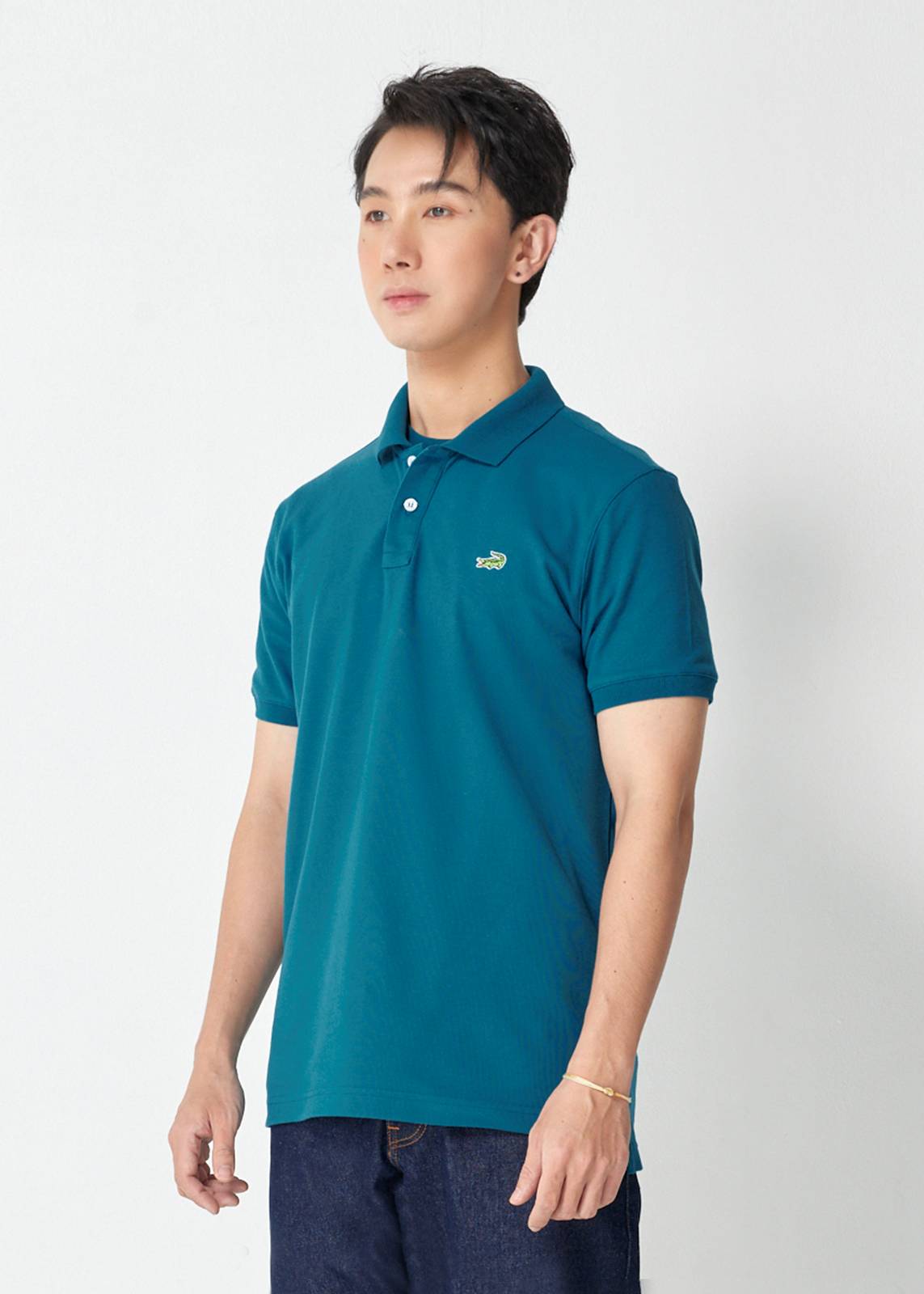 MARINE TEAL GREEN SLIM FIT POLO SHIRT