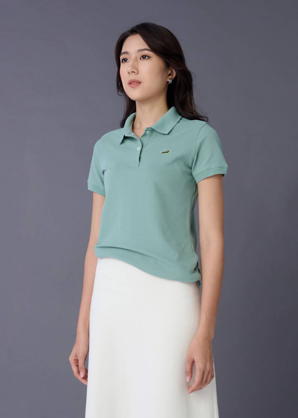 เสื้อโปโลเลดี้สีเขียว SAGE LEAF GREEN