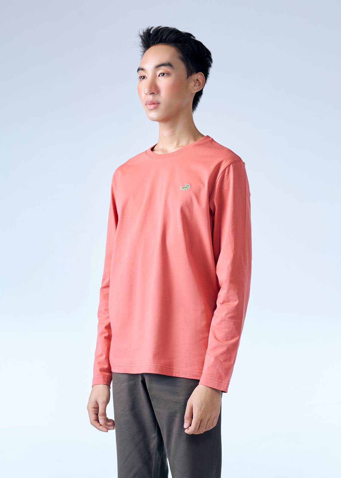 ASTRO DUST RED CUSTOM FIT CREW NECK LONG SLEEVE T-SHIRT