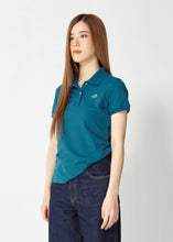 Load image into Gallery viewer, MARINE TEAL GREEN WOMEN POLO
