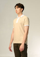 Load image into Gallery viewer, ENHANCED NEUTRALS CUSTOM FIT COLOUR BLOCK POLO SHIRT
