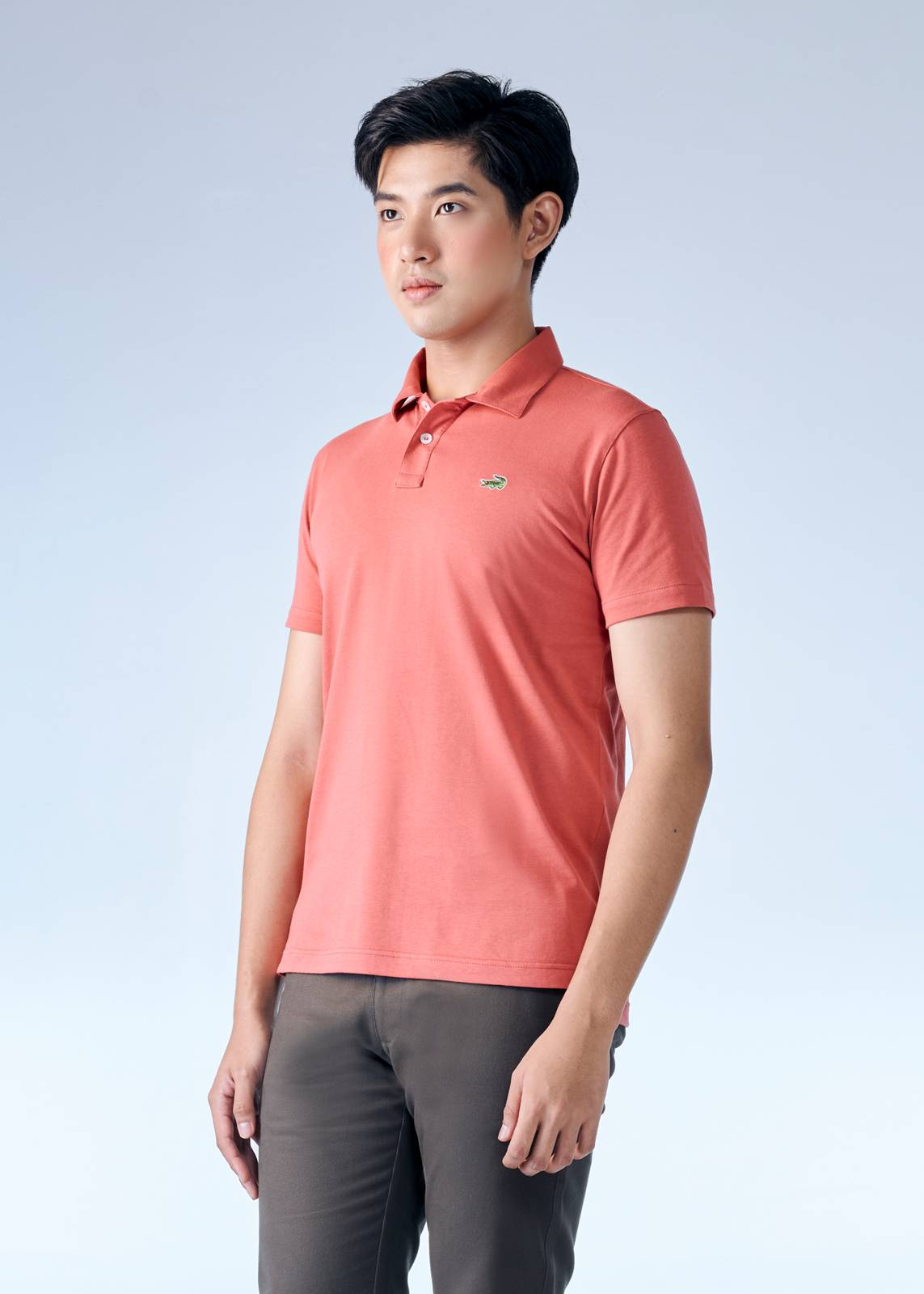ASTRO DUST RED CUSTOM FIT POLO SHIRT COLLAR
