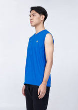 Load image into Gallery viewer, PERFORMANCE BLUE CUSTOM FIT CREW NECK SLEEVELESS T-SHIRT
