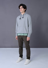 Load image into Gallery viewer, GRAY HOODIE CUSTOM FIT
