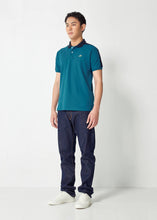โหลดรูปภาพลงในเครื่องมือใช้ดูของ Gallery เสื้อโปโลสีเขียว MARINE TEAL GREEN คัลเลอร์บล็อกทรงคัสตอมฟิต
