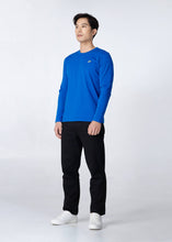 Load image into Gallery viewer, PERFORMANCE BLUE CUSTOM FIT CREW NECK LONG SLEEVE T-SHIRT
