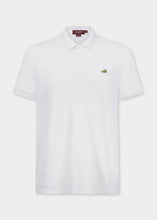 Load image into Gallery viewer, WHITE SLIM FIT POLO SHIRT WITH CROCO EMBROIDERY

