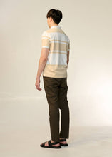 Load image into Gallery viewer, ENHANCED NEUTRALS REGULAR FIT STRIPE POLO SHIRT
