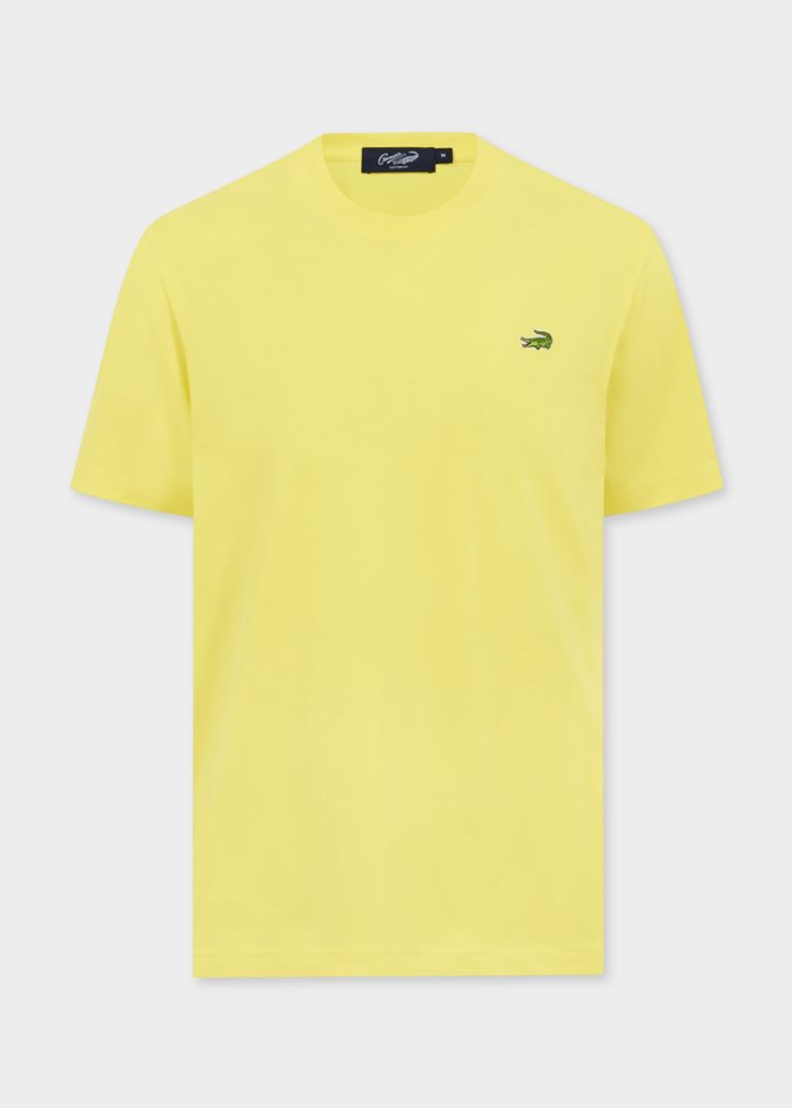 LEMON DROP YELLOW CUSTOM FIT CREW NECK SHORT SLEEVE T-SHIRT