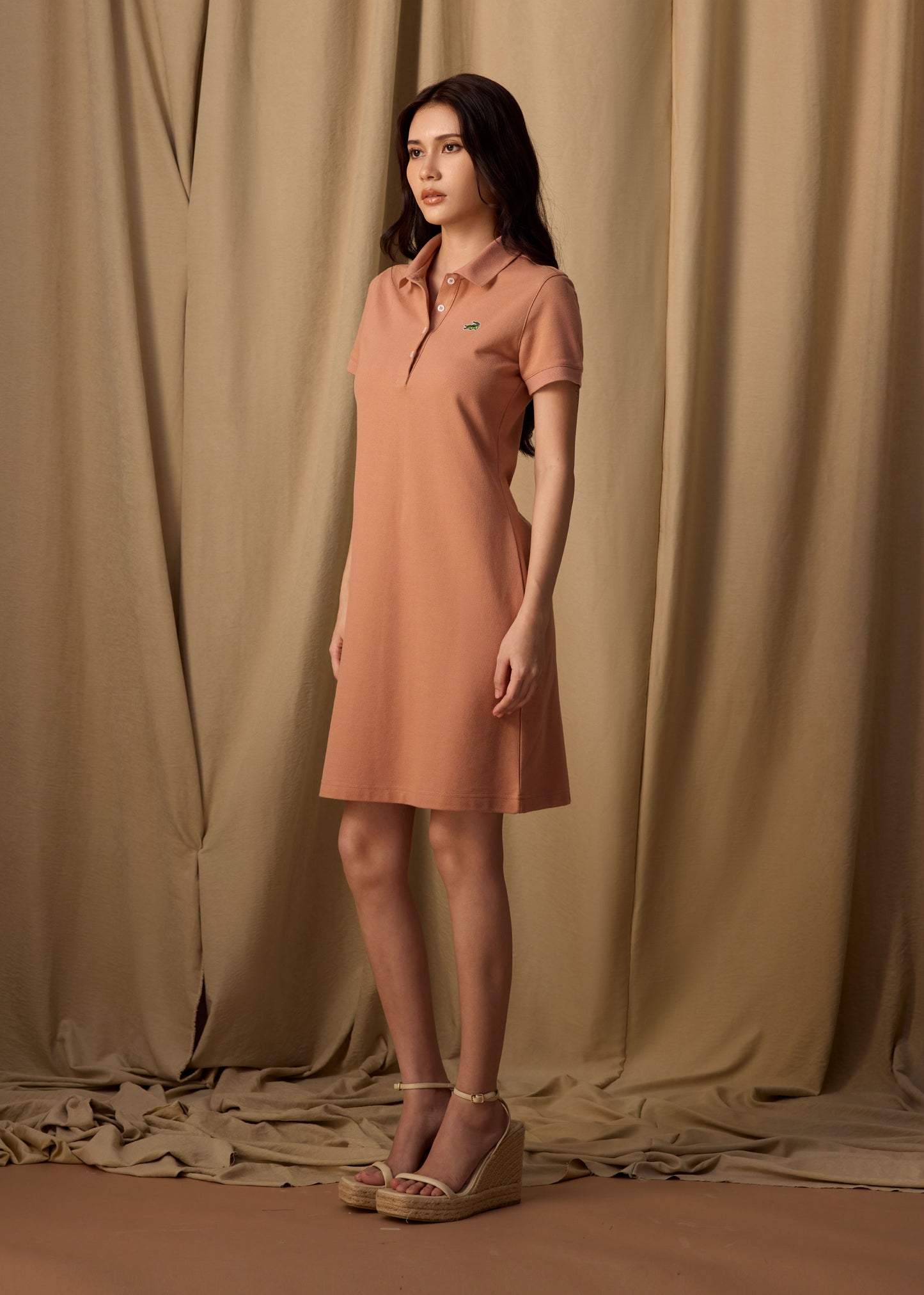 MOCHA MOUSSE BROWN ATHLETIC LENGTH DRESS MOCHA MOUSSE BROWN ATHLETIC LENGTH DRESS