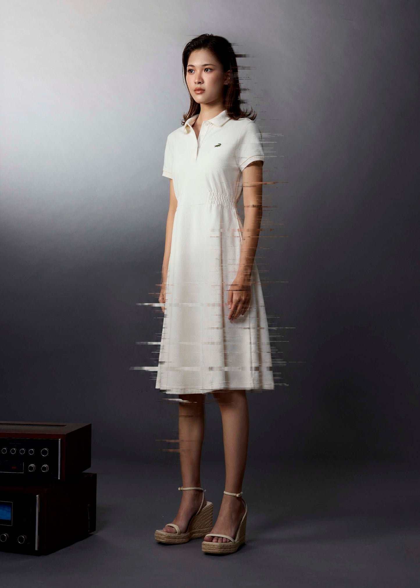 BEIGE MIDI DRESS