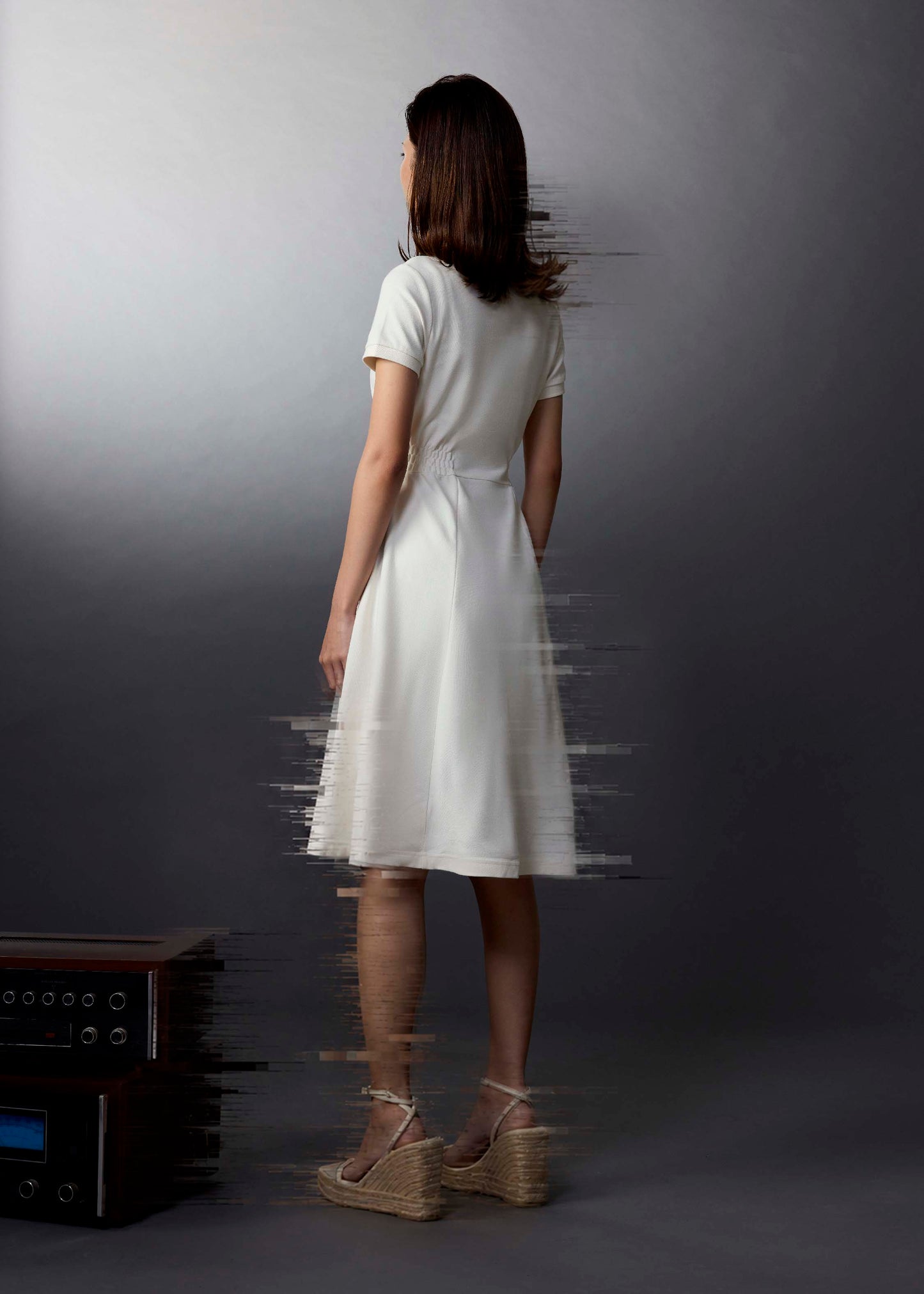 BEIGE MIDI DRESS