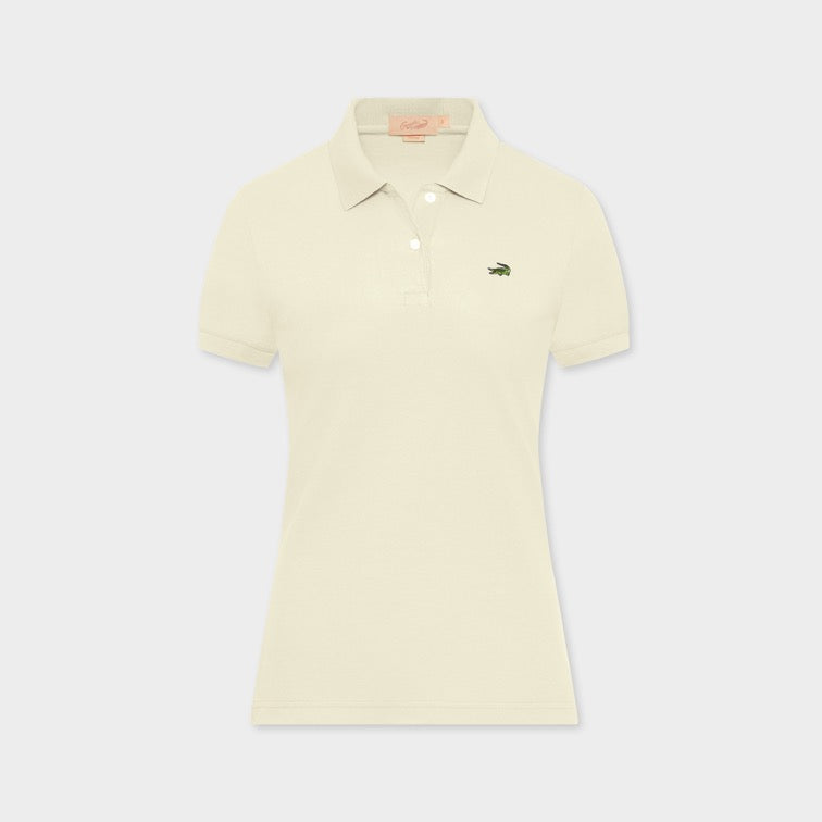 UNBLEACHED COTTON WOMEN TAPERED FIT POLO