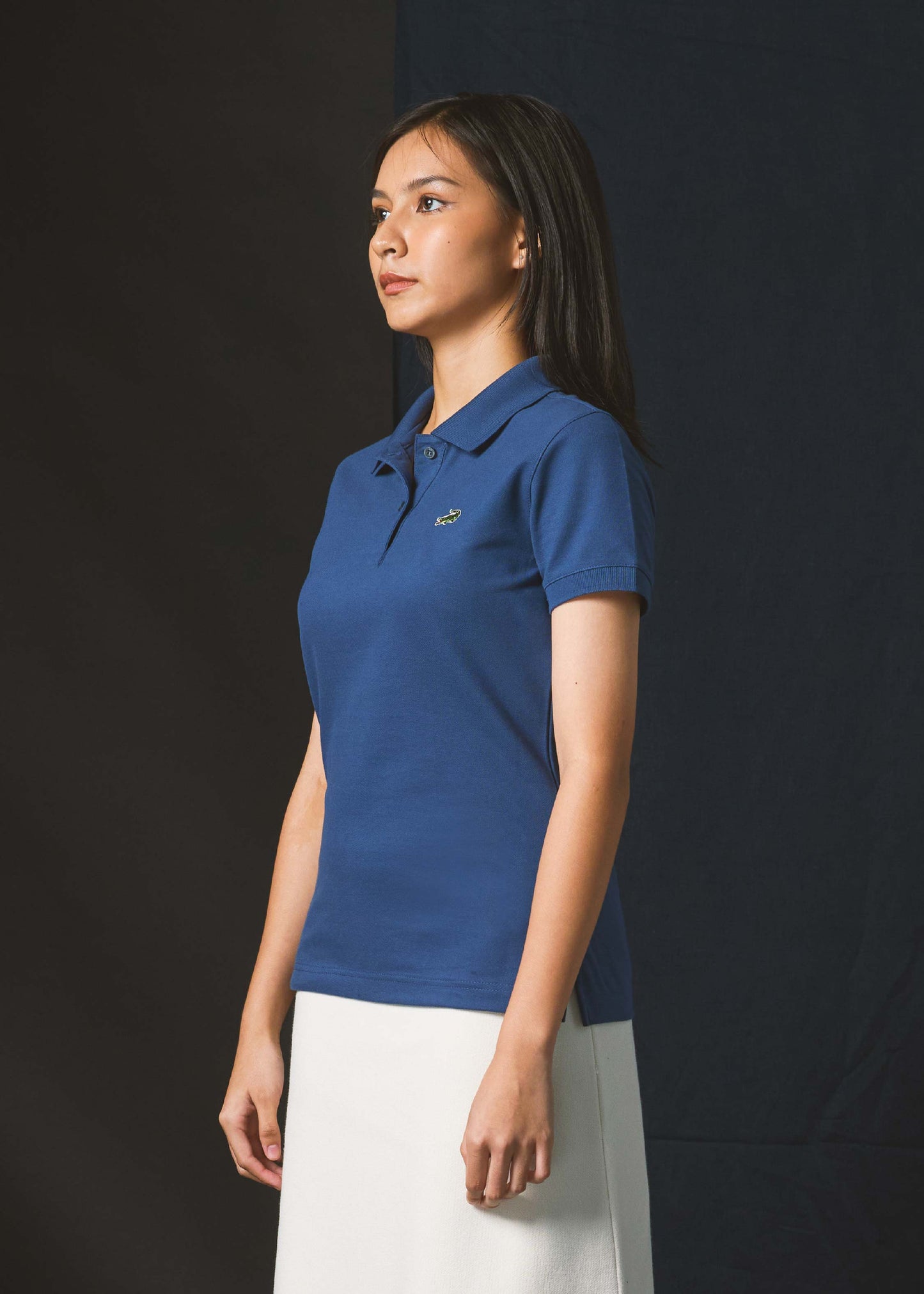 NAVAL ACADEMY BLUE WOMEN POLO
