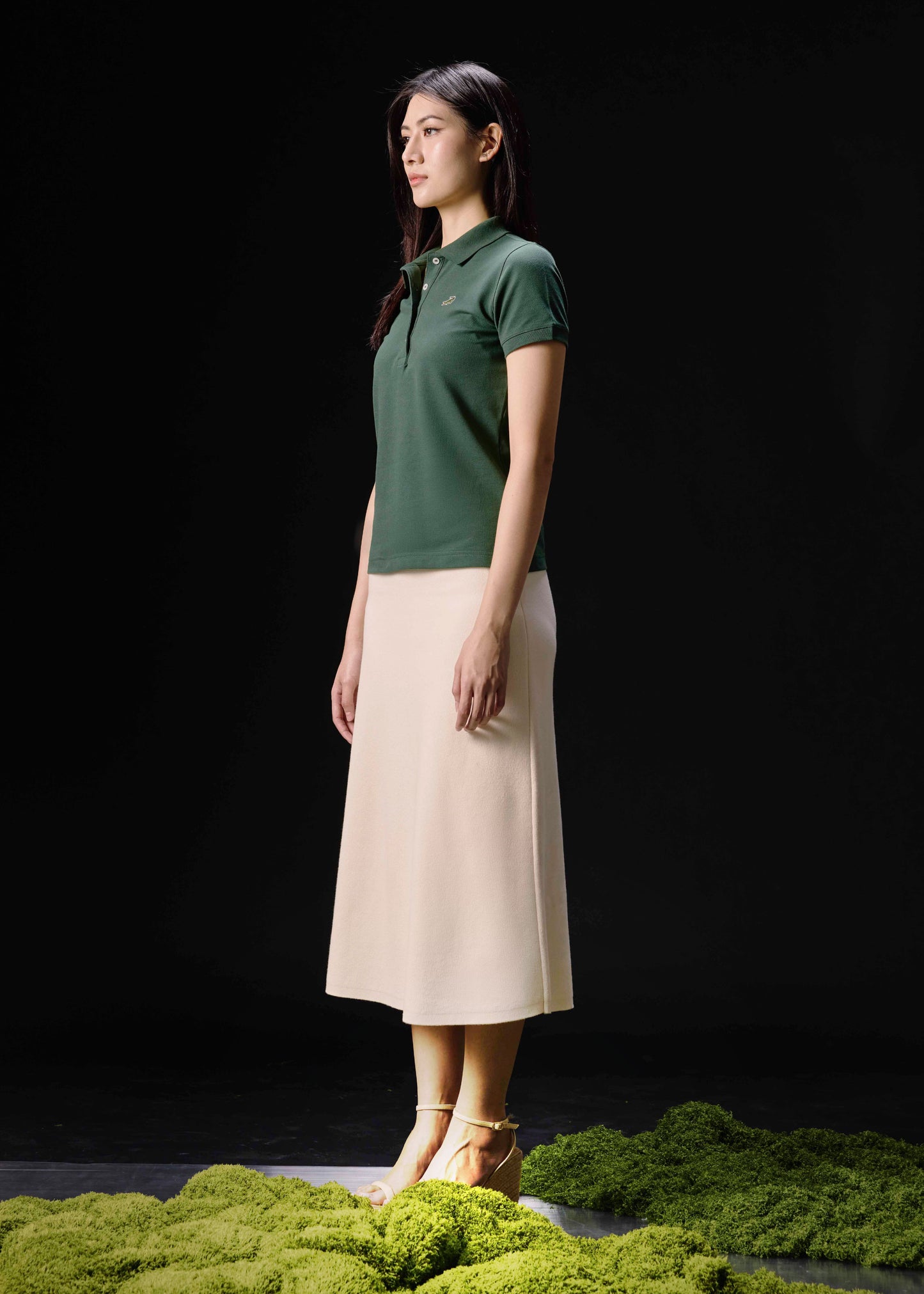 MAGICAL FOREST WOMEN TAPERED FIT POLO SHIRT