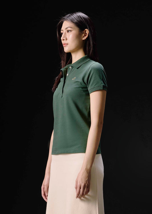 MAGICAL FOREST WOMEN TAPERED FIT POLO SHIRT