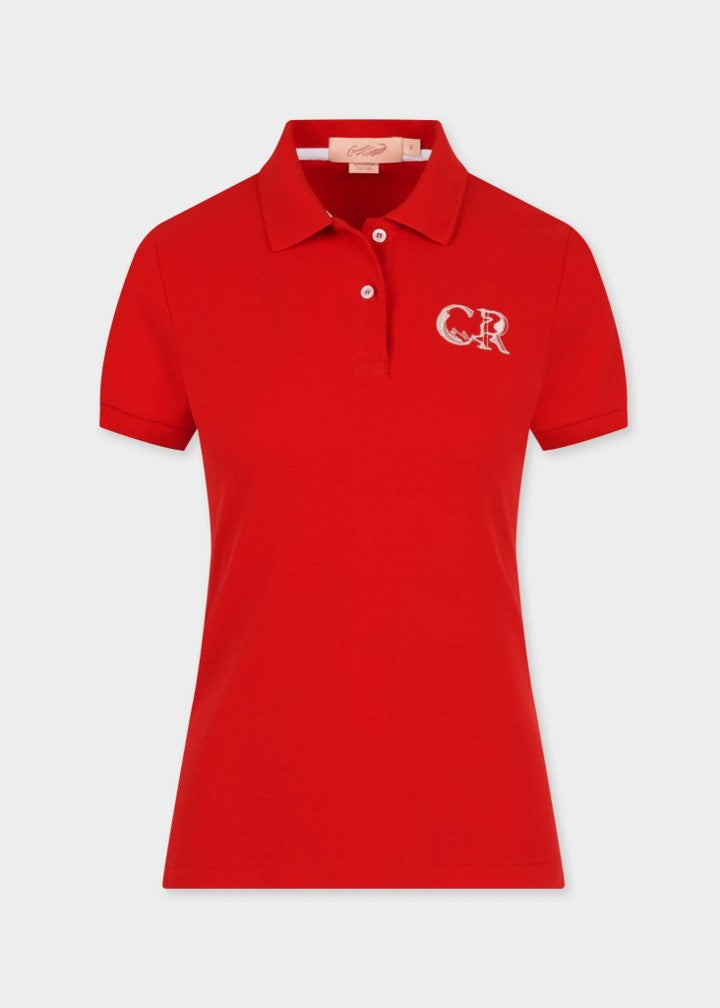 CHERRY TOMATO WOMEN TAPERED FIT POLO WITH EMBROIDERY