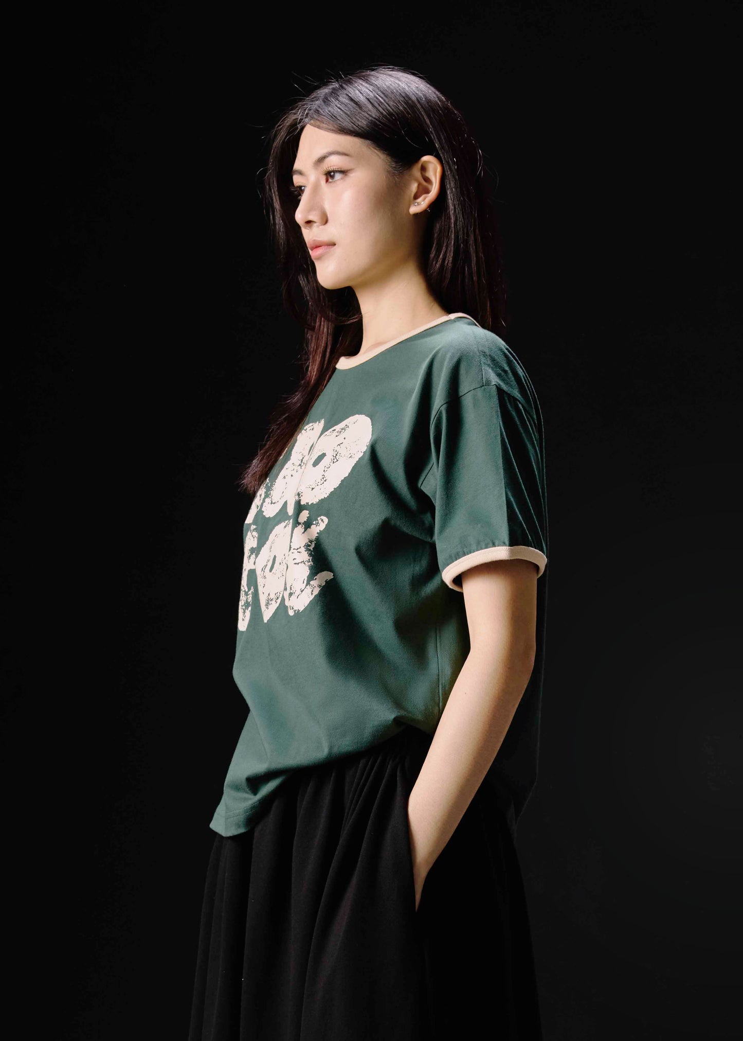 MAGICAL FOREST OVERSIZED FIT CREW NECK SHORT SLEEVE T-SHIRT WITH GRAPHIC PRINT