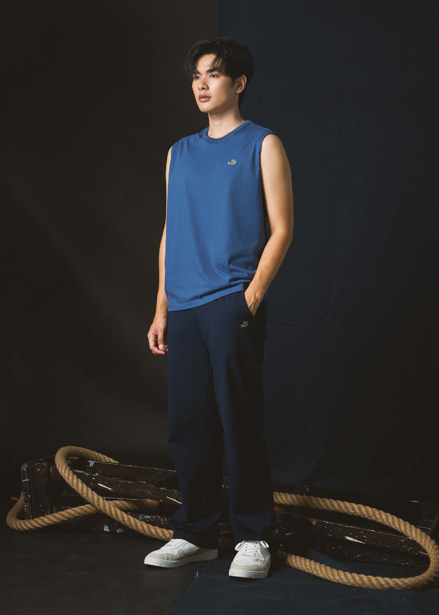 NAVAL ACADEMY BLUE CUSTOM FIT SLEEVELESS TANK