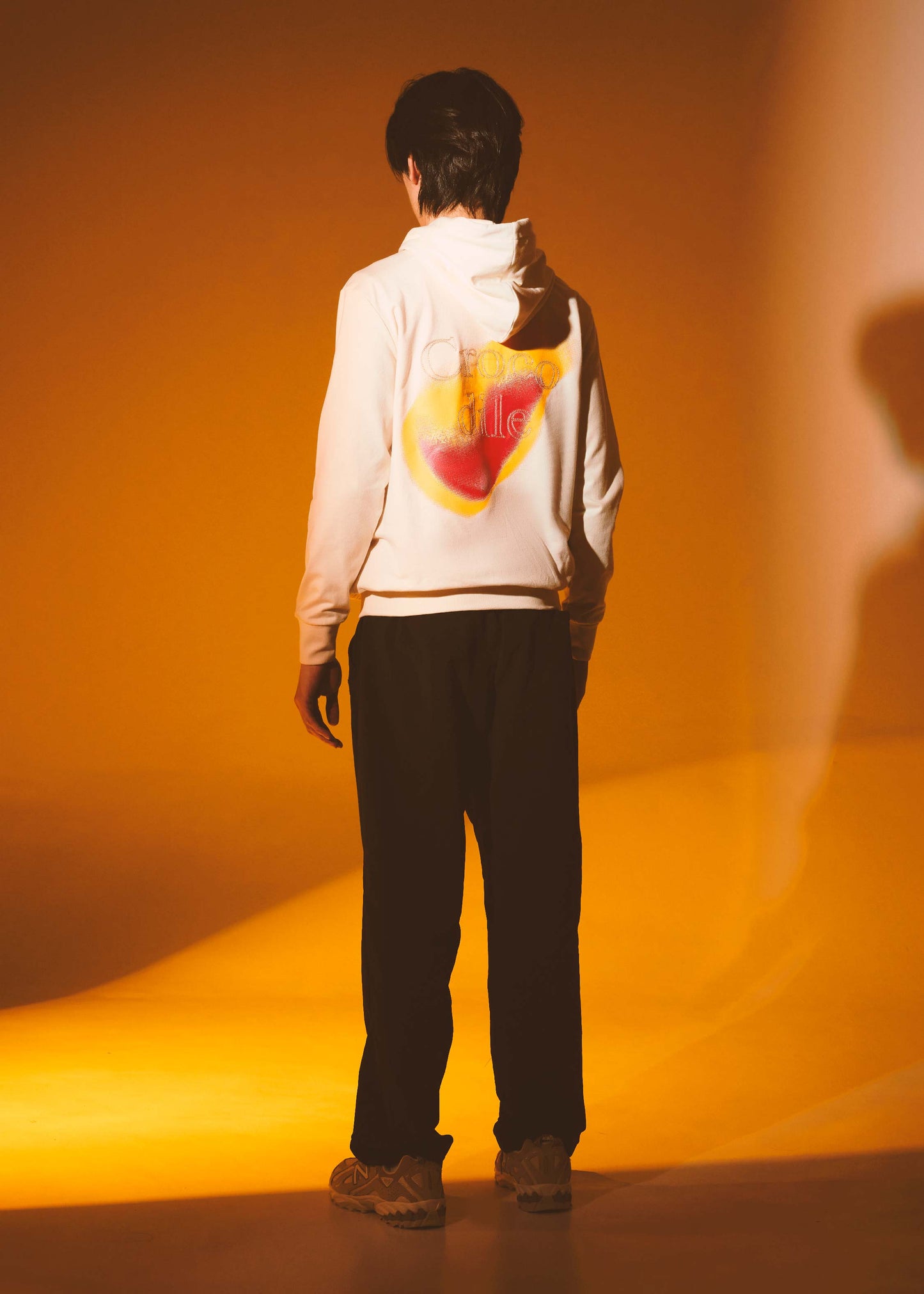 BEIGE CUSTOM FIT HOODIES WITH EMBROIDERY AND GRAPHIC PRINT