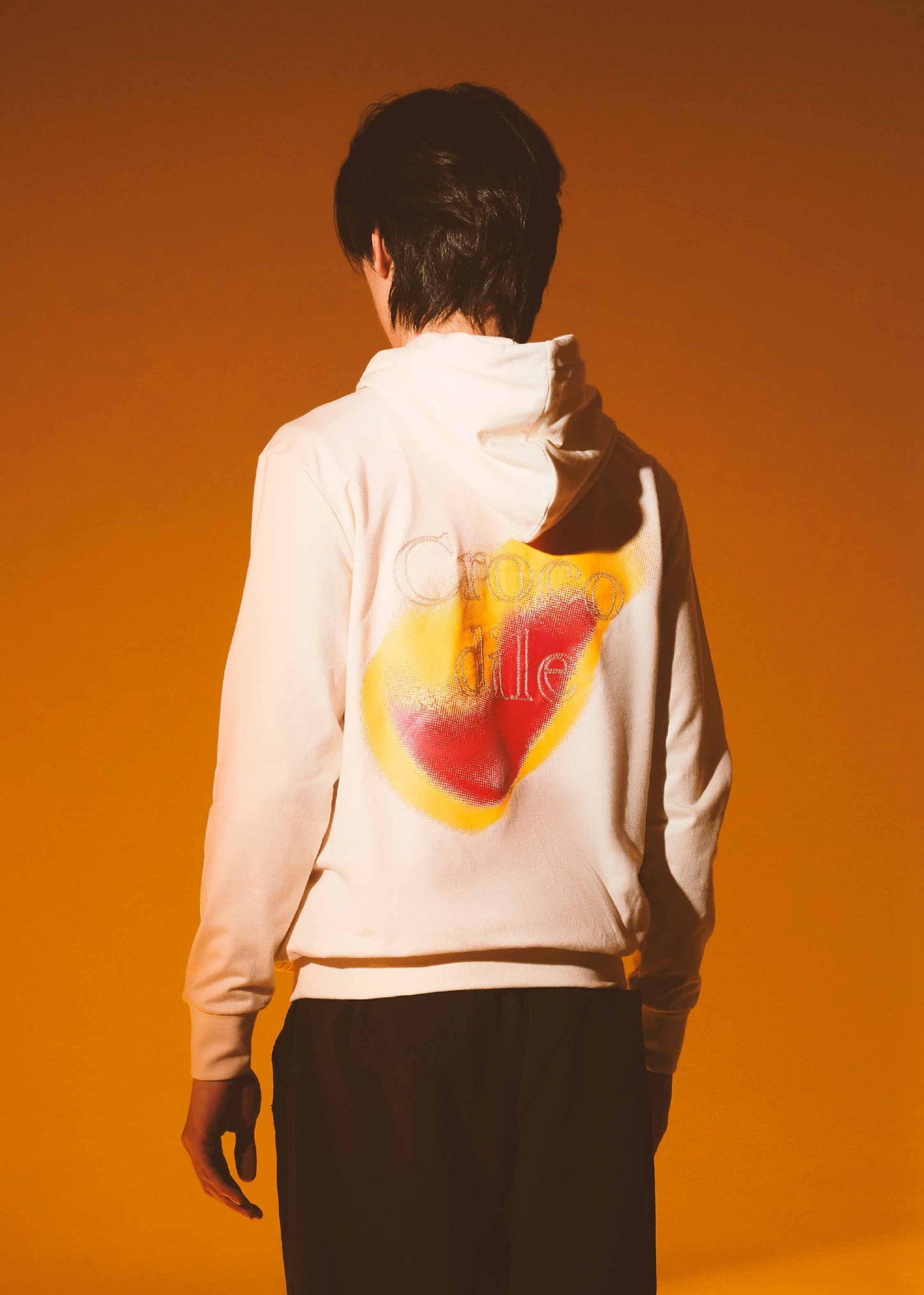 BEIGE CUSTOM FIT HOODIES WITH EMBROIDERY AND GRAPHIC PRINT