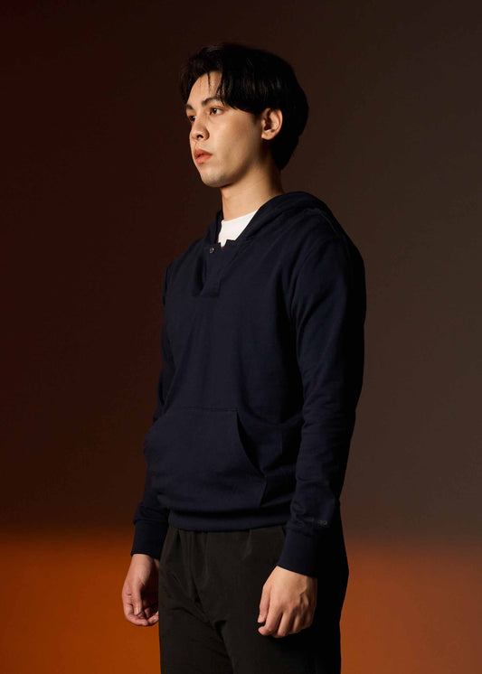 NAVY CUSTOM FIT HOODIES