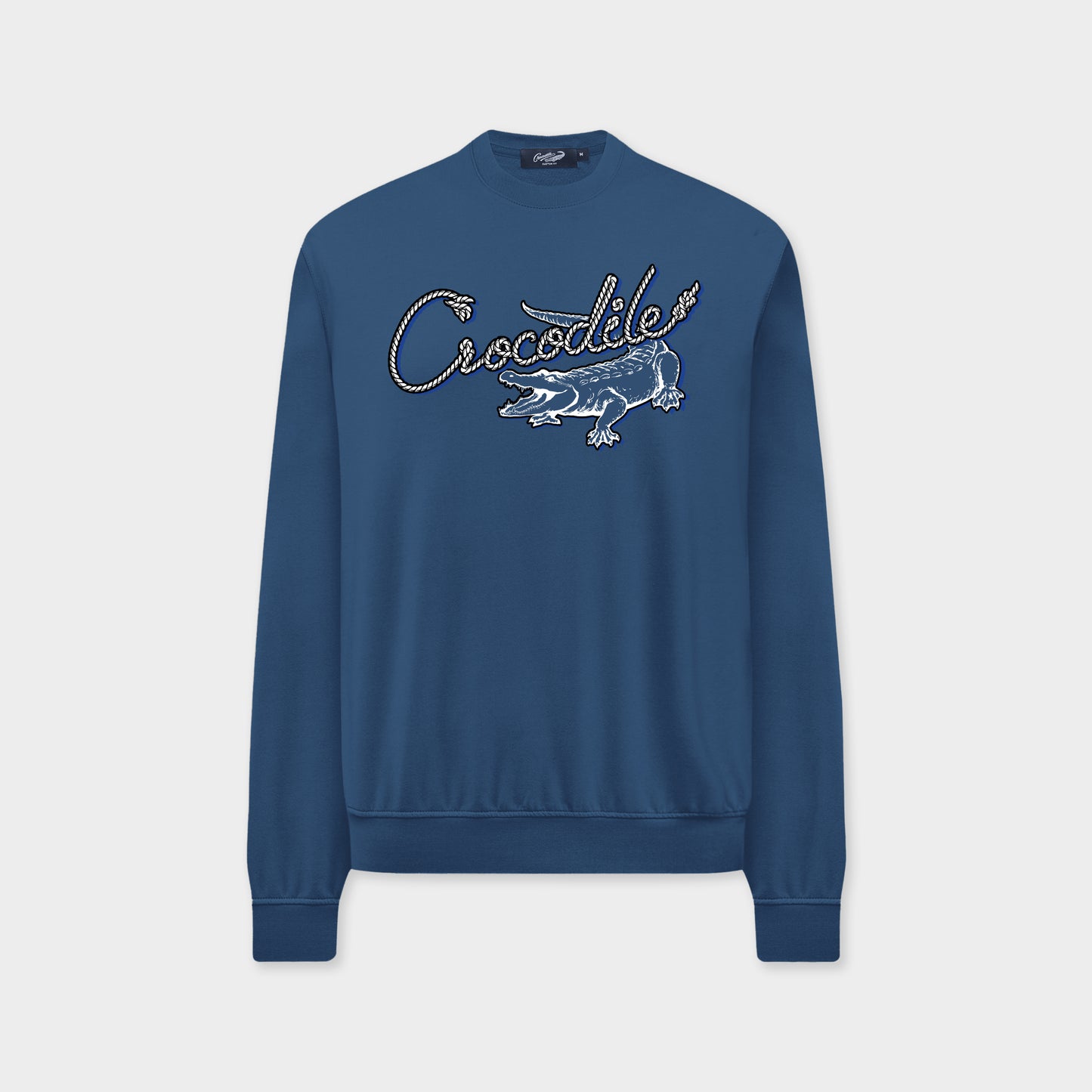 NAVAL ACADEMY BLUE CUSTOM FIT SWEATERS WITH GRAPHIC PRINT