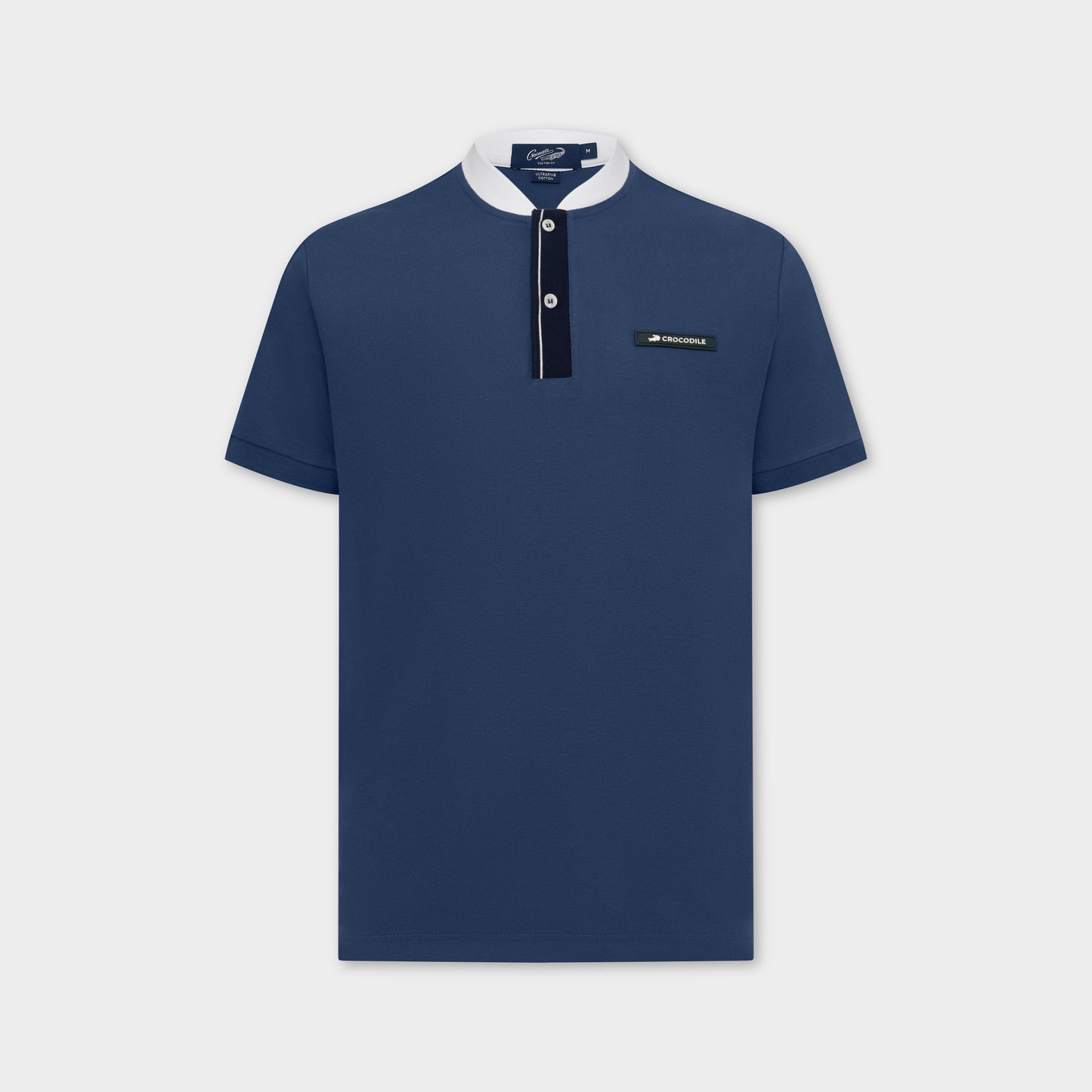 NAVAL ACADEMY BLUE BOMBER COLLAR CUSTOM FIT POLO SHIRT