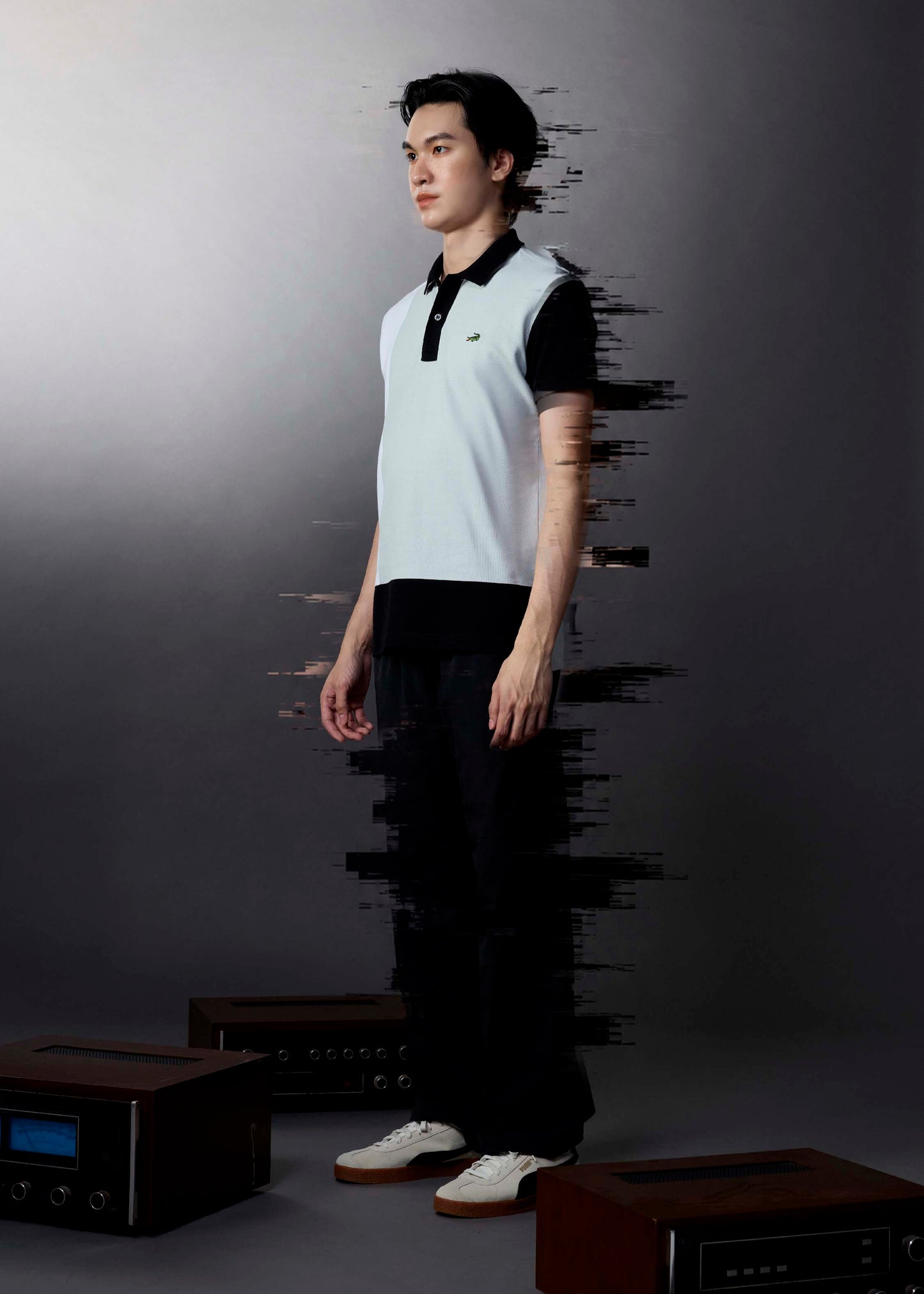 COLOUR BLOCK CUSTOM FIT POLO SHIRT