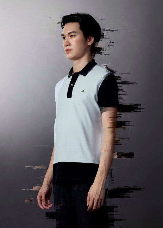 COLOUR BLOCK CUSTOM FIT POLO SHIRT