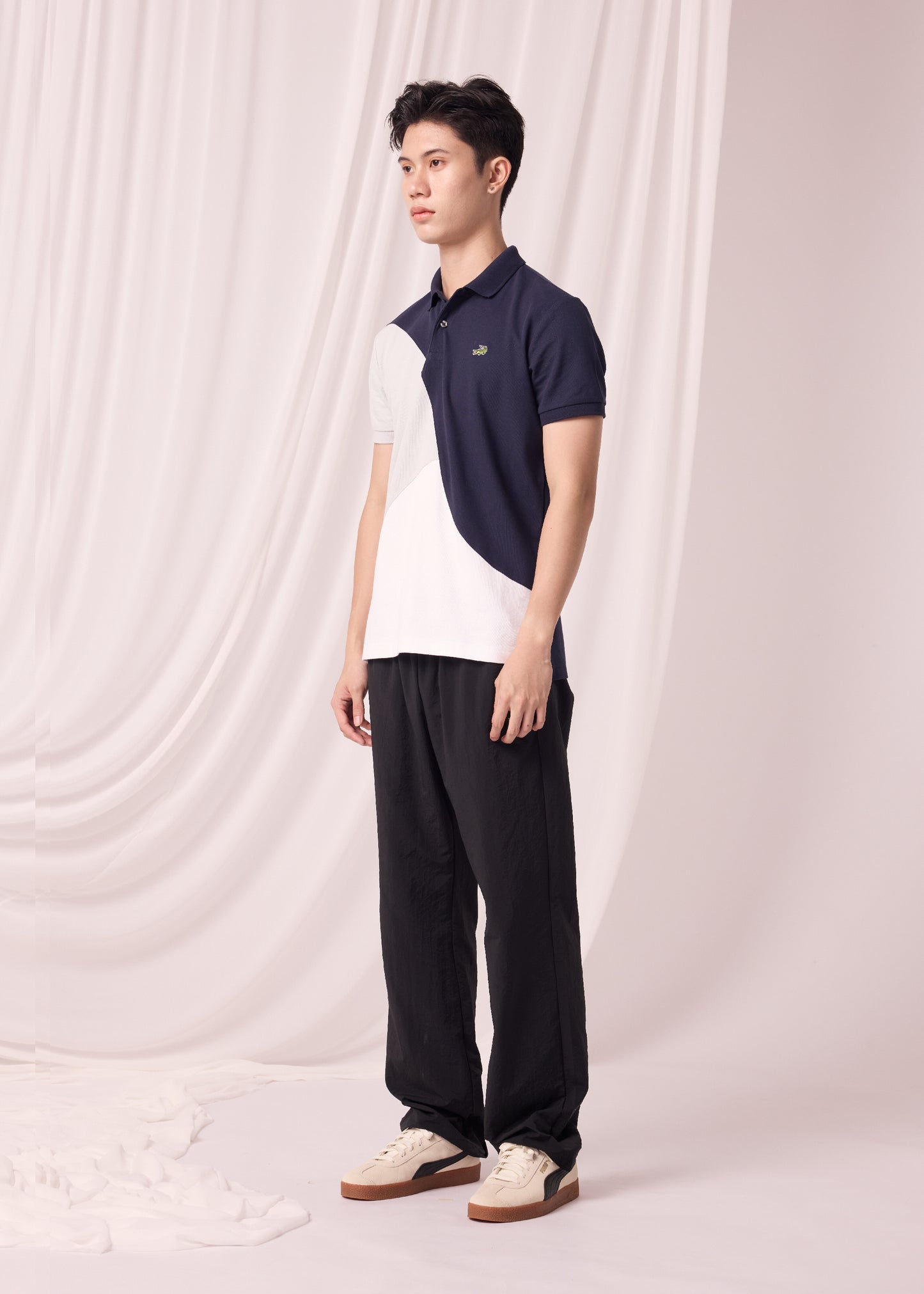 COLOUR BLOCK CUSTOM FIT POLO SHIRT