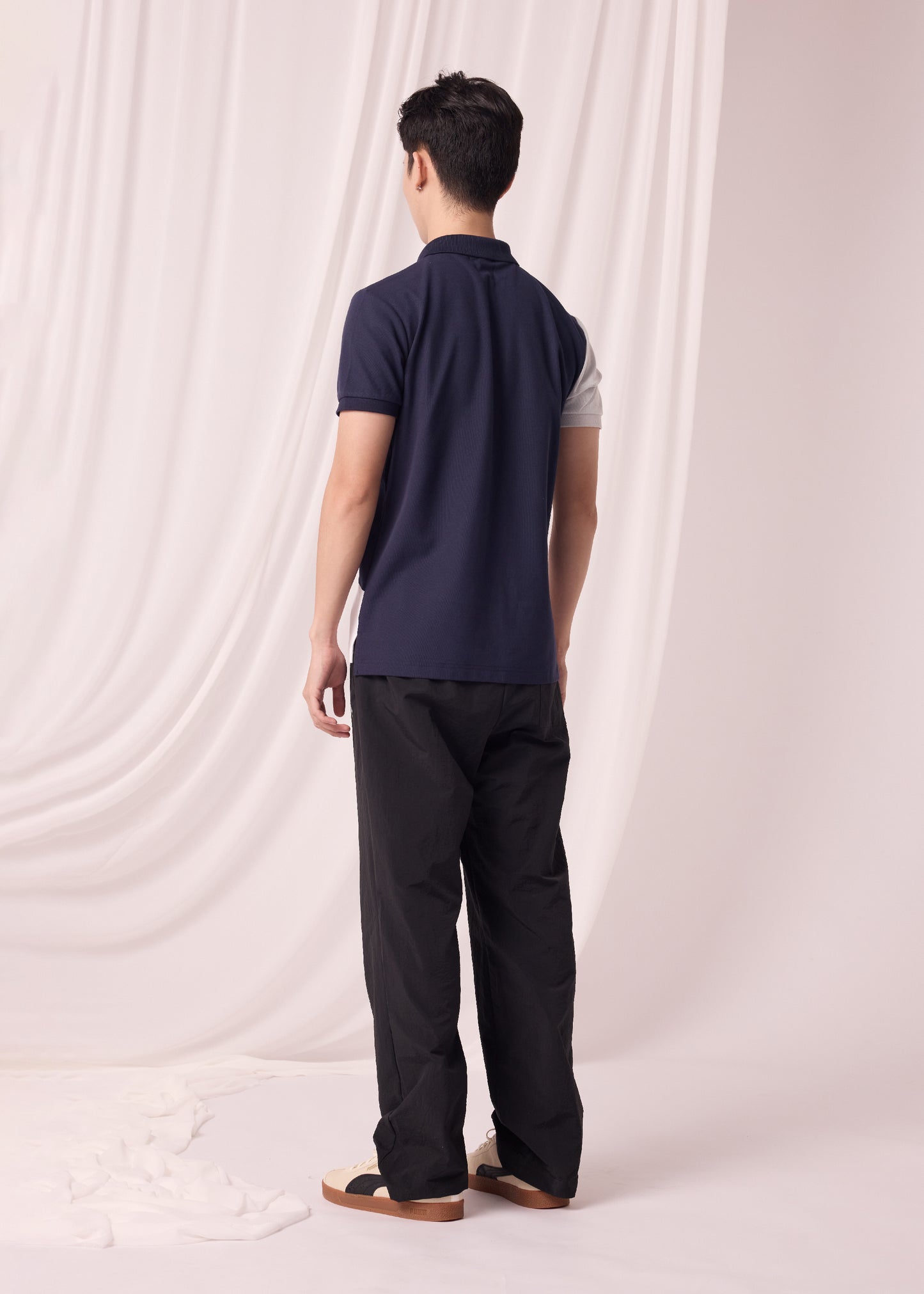 COLOUR BLOCK CUSTOM FIT POLO SHIRT