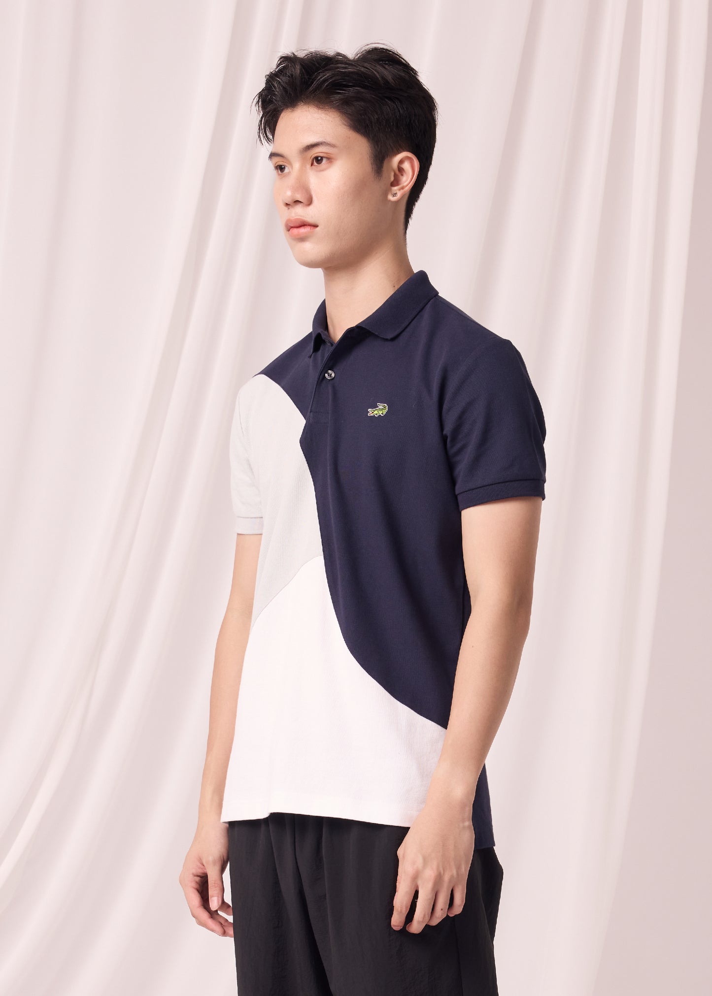 COLOUR BLOCK CUSTOM FIT POLO SHIRT