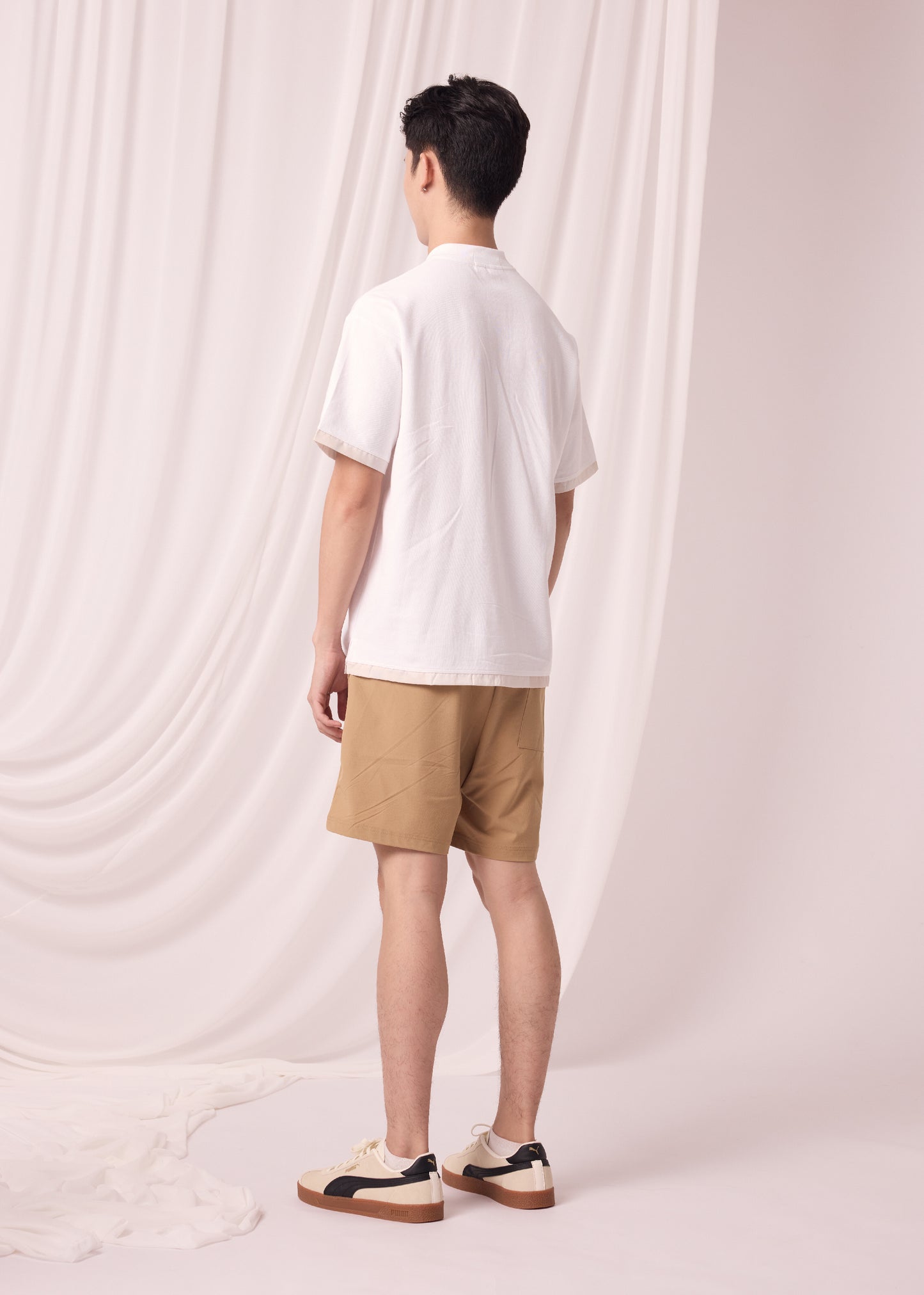 CLOUD DANCER BOMBER COLLAR CUSTOM FIT POLO SHIRT