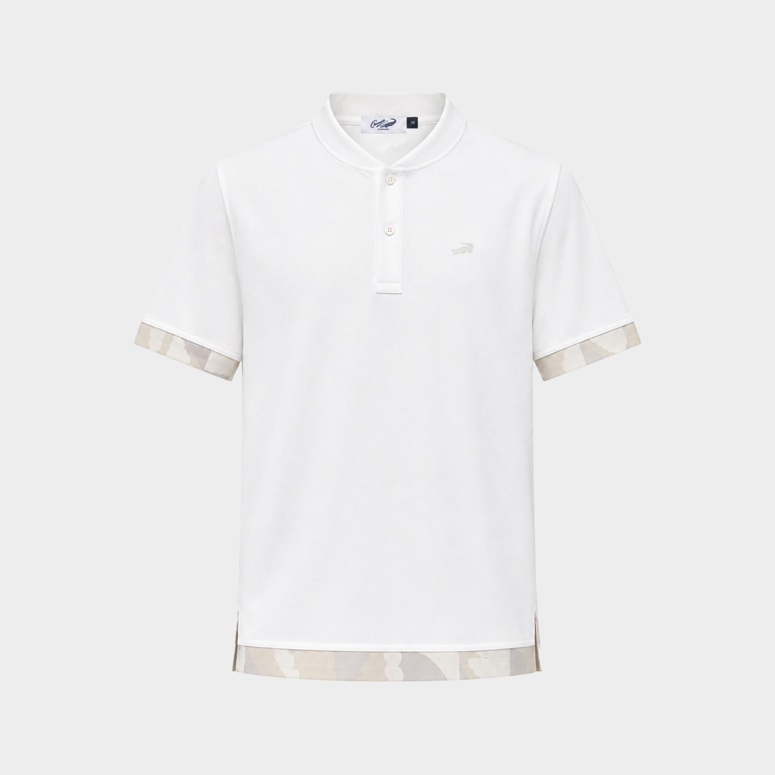 CLOUD DANCER BOMBER COLLAR CUSTOM FIT POLO SHIRT