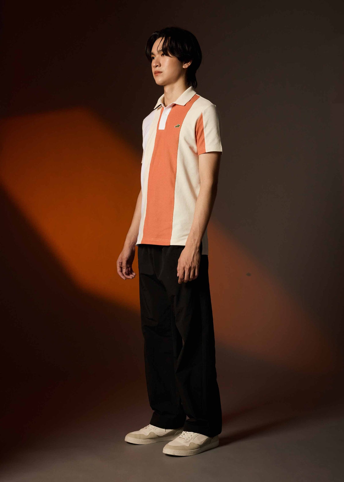 COLOUR BLOCK  CUSTOM FIT POLO SHIRT