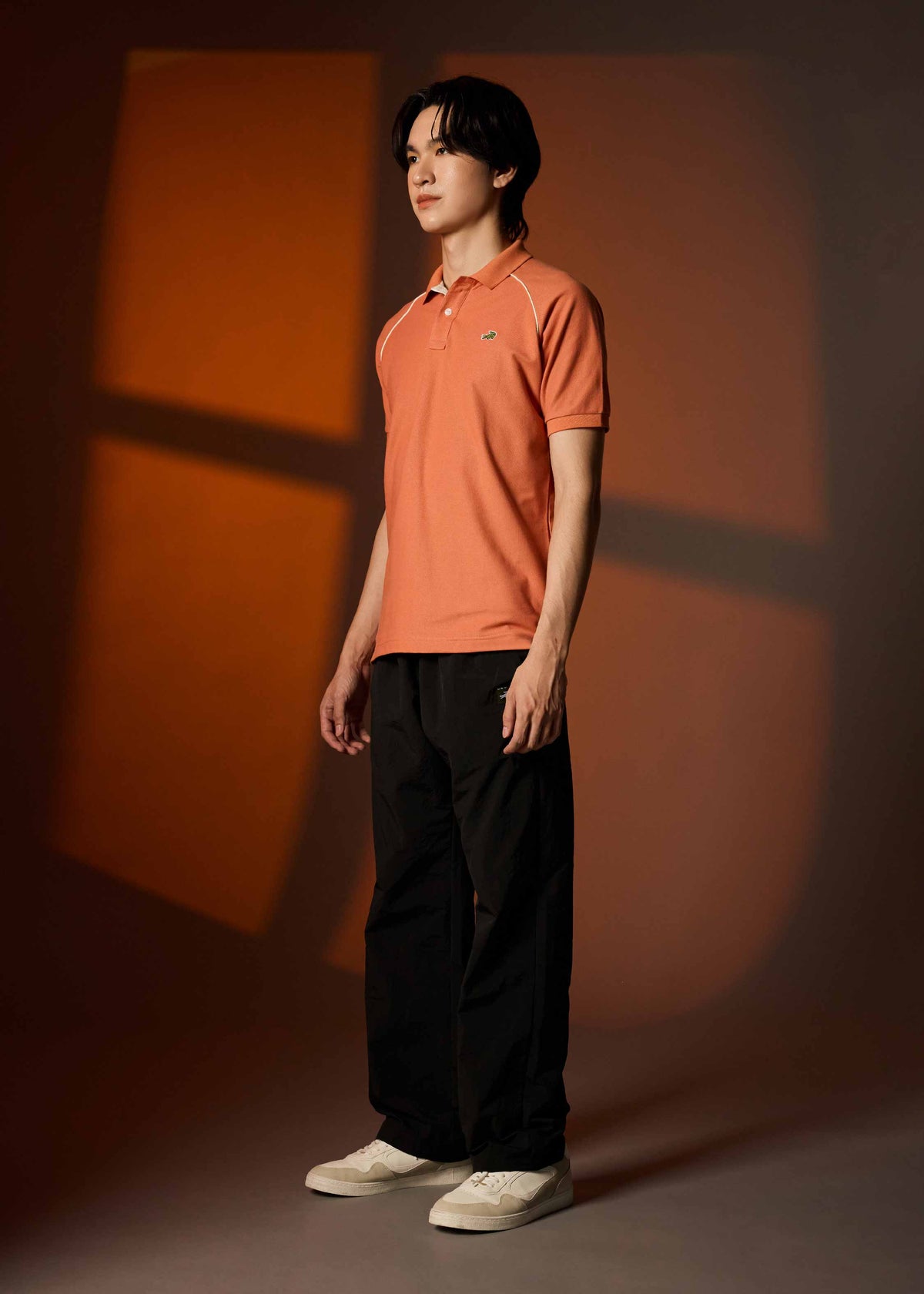 BRANDIED MELON CUSTOM FIT POLO SHIRT