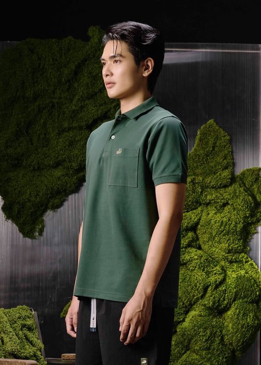 MAGICAL FOREST REGULAR FIT POLO SHIRT WITH POCKET