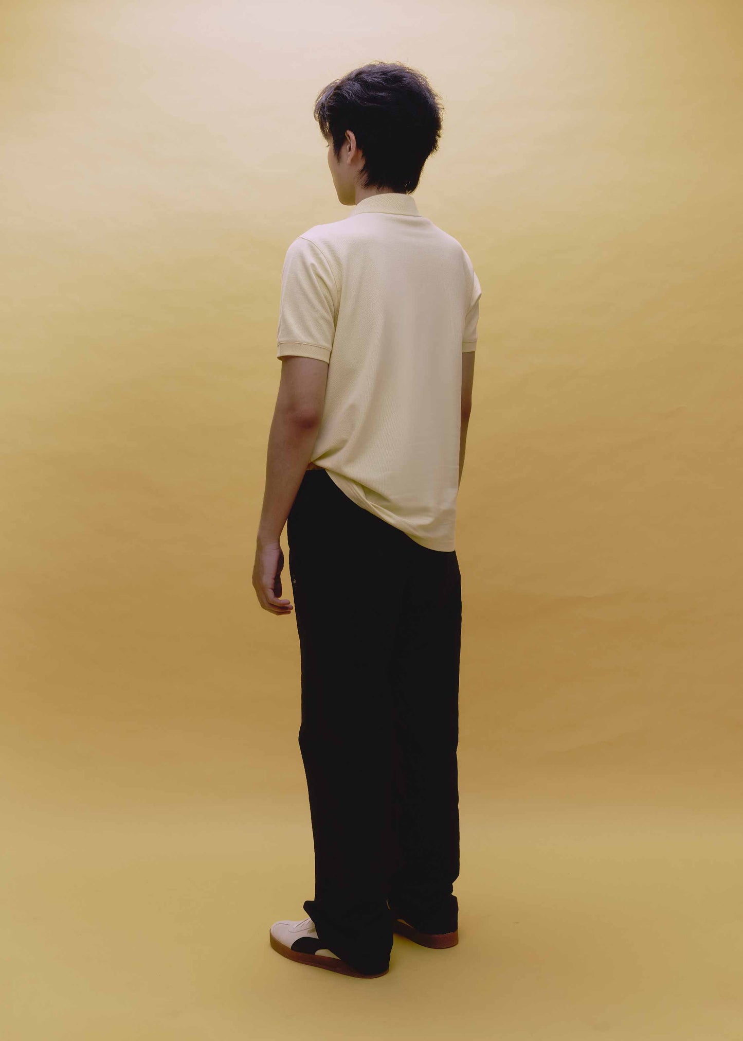 SUNLIGHT YELLOW REGULAR FIT POLO SHIRT WITH POCKET