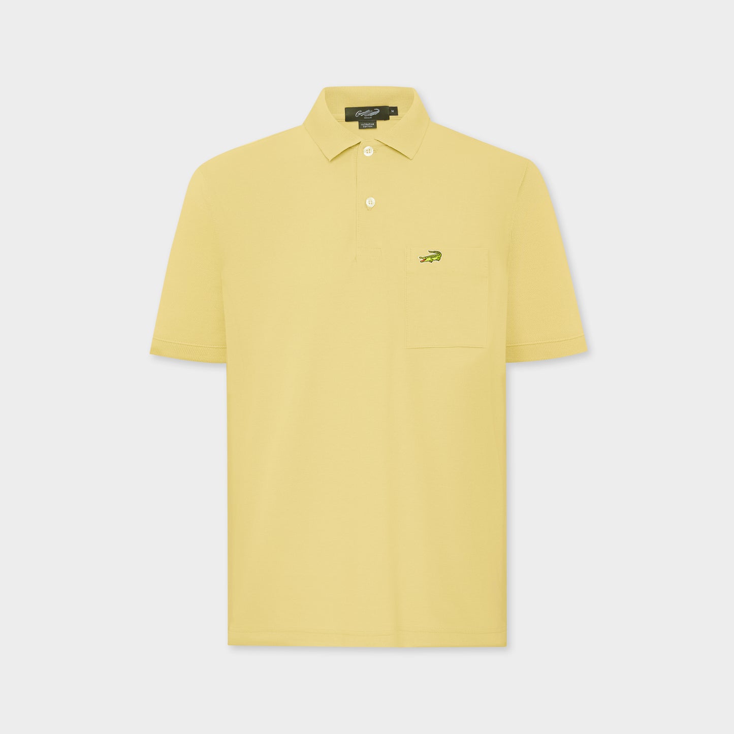 SUNLIGHT YELLOW REGULAR FIT POLO SHIRT WITH POCKET
