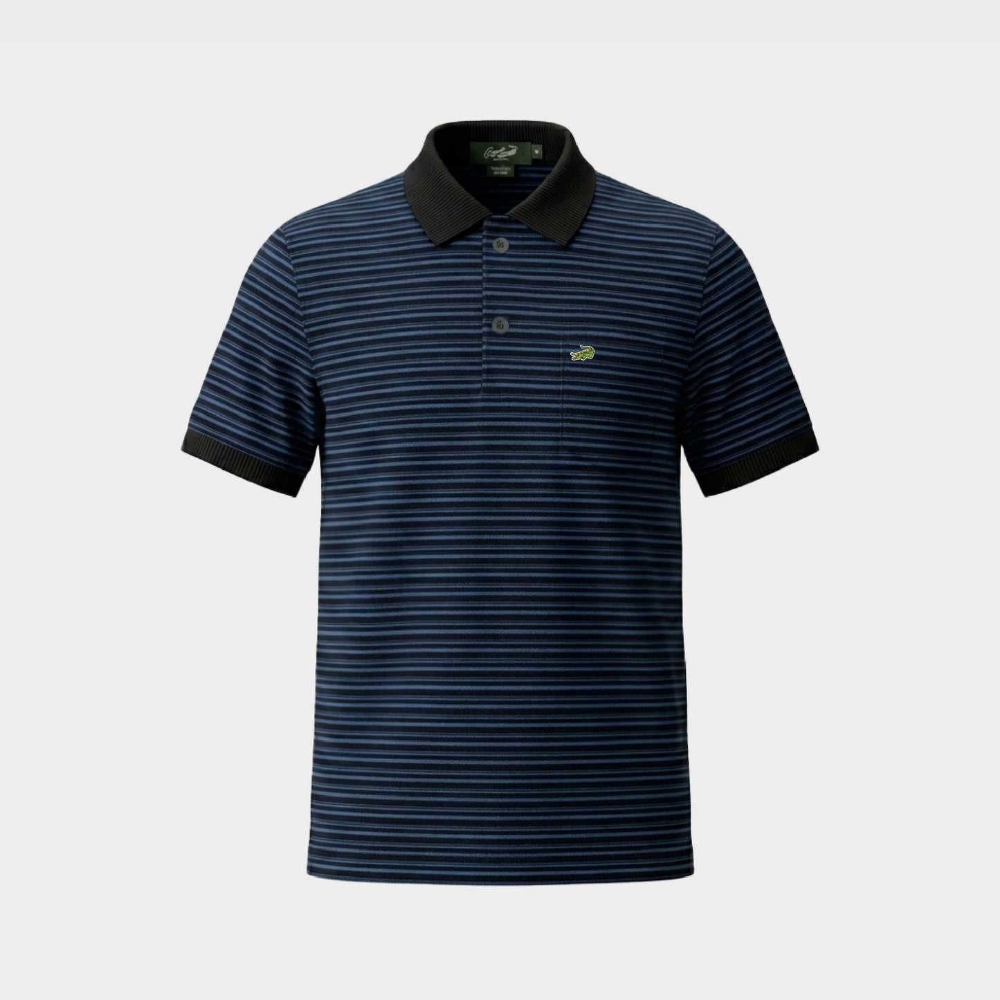 BLACK STRIPE REGULAR FIT POLO SHIRT