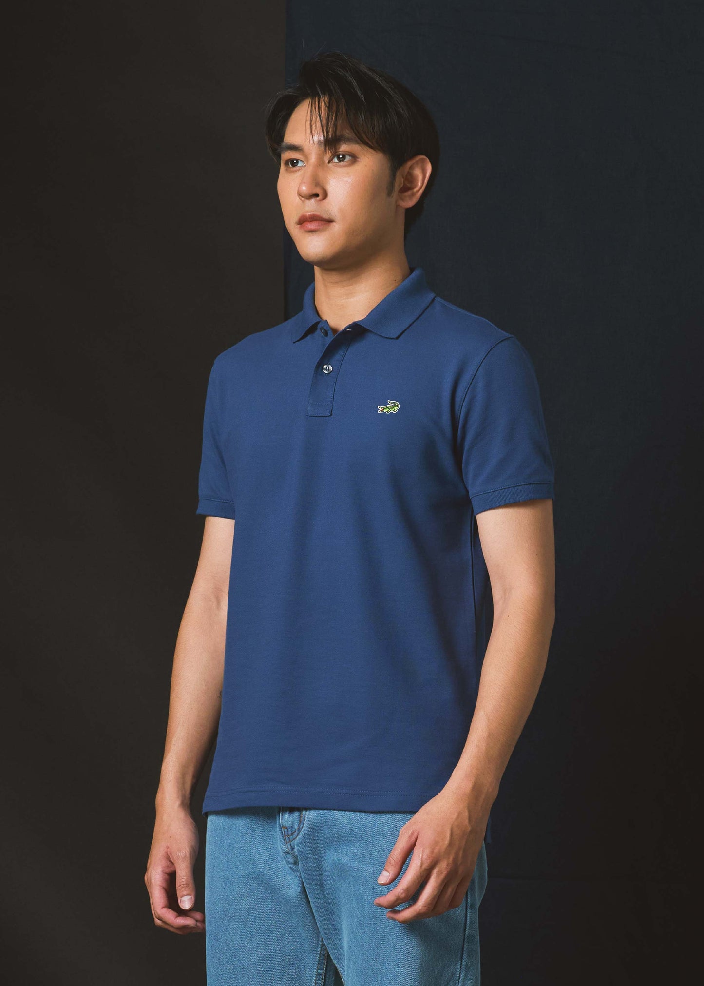 NAVAL ACADEMY BLUE SLIM FIT POLO SHIRT