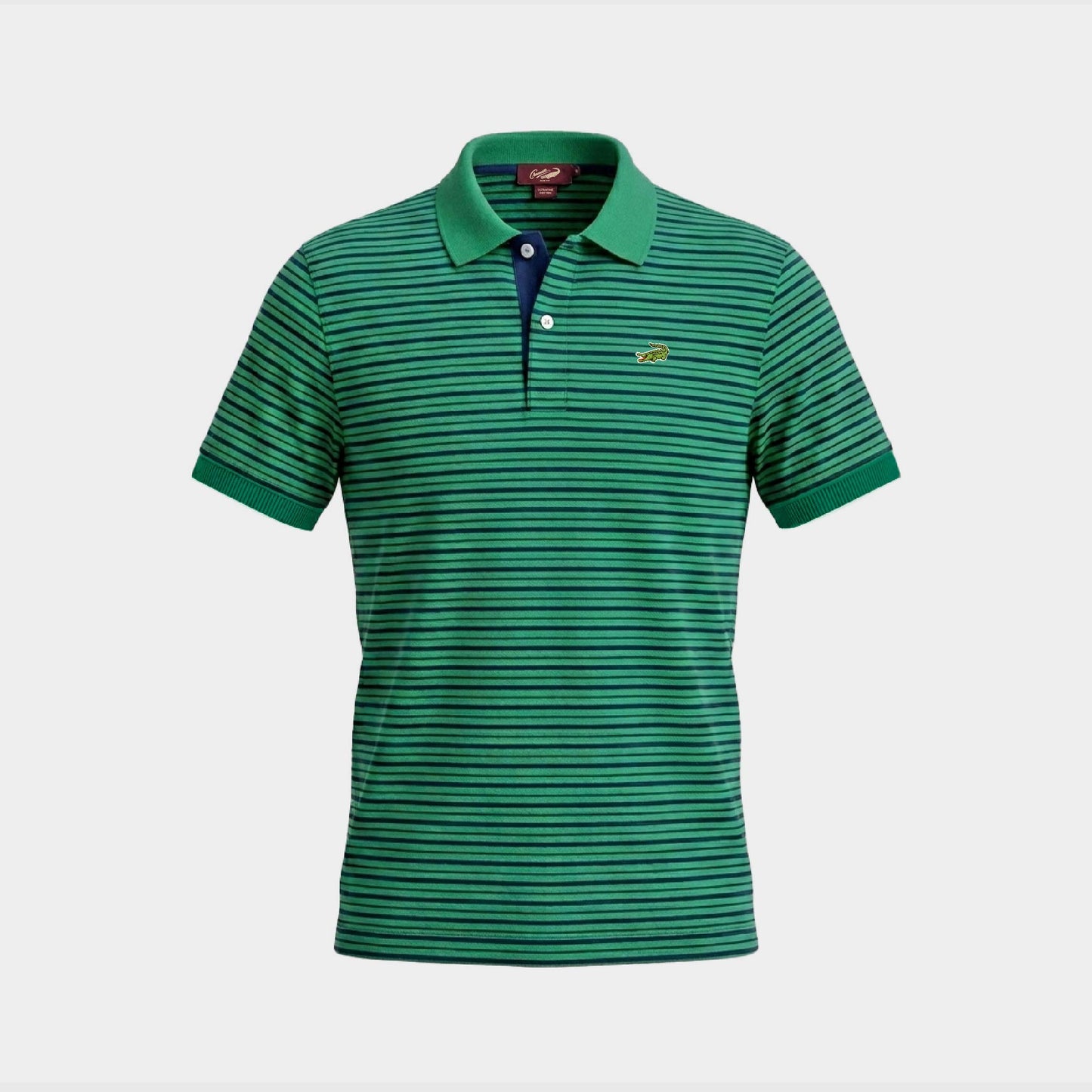 AQUATIC AWE STRIPE SLIM FIT POLO SHIRT