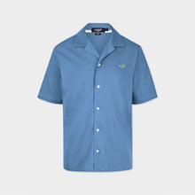 Load image into Gallery viewer, TRANQUIL BLUE CUSTOM FIT CUBAN SHIRT
